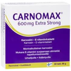 Carnomax 600mg Extra Strong 60 tabl/66g ravintolisä