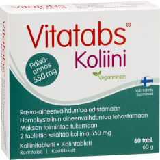 Vitatabs Koliini 60 tabl. ravintolisä