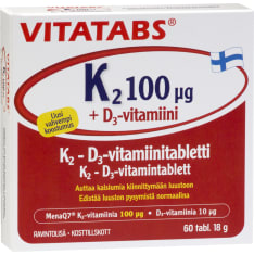 Vitatabs K2 100+D3 60 tabl. vitamiinitabletti