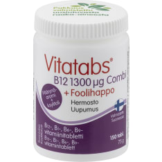 Vitatabs B12 Combi Päärynä 150 tabl. ravintolisä
