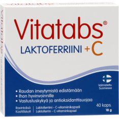 Vitatabs Laktoferriini + C 40 kaps. ravintolisä