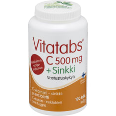 Vitatabs C 500 mg + Sinkki 100 tabl. ravintolisä