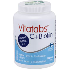 Vitatabs C+Biotiini 200 tabl. ravintolisä