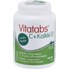 Vitatabs C+Kalkki D 200 tabl. ravintolisä