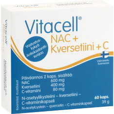 Vitacell NAC+kversetiinii+C 60 kaps. ravintolisä