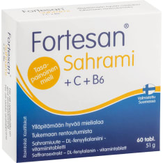 Fortesan® Sahrami + C + B6 ravintolisä