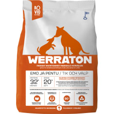 Werraton Emo ja Pentu 4 kg koiranruoka