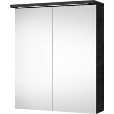 Kiba Look antrasiitti 60 cm led peilikaappi pistorasialla