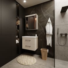 Kiba Look Sahara 60 cm LED-valolla ja pistorasialla peilikaappi