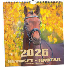 Suomen Aika Hevoset 2026 iso seinäkalenteri