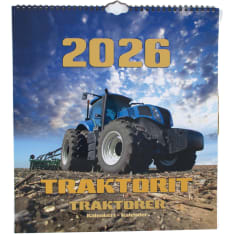 Finnish Time Tractors 2026 big wall calendar