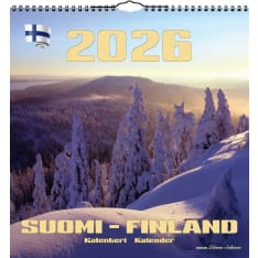 Suomen Aika Suomi-Finland 2026 iso seinäkalenteri