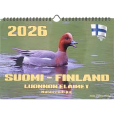 Suomen Aika A4 Suomen Luonto eläimet 2026 seinäkalenteri
