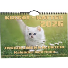 Finnish Time Cats 2026 pocket wall calendar