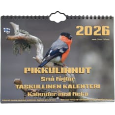 Finnish Time Birds 2026 pocket wall calendar