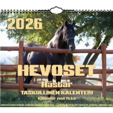 Finnish Time Horses 2026 pocket wall calendar