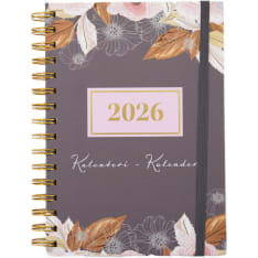 Suomen Aika A5 Developing flower 2026 weekly calendar