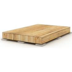 Patio Modern 2 x 3 m larch finished terrace
