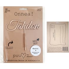 Puusydän Tahdon kakkukoriste