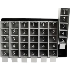 Avukas five-a-day weekly pill organizer
