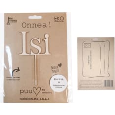 Puusydän Isi kakkukoriste