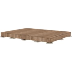 Patio Terassit Modern 3 x 4 m ruskea kestopuu valmisterassi