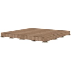 Patio Terassit Modern 4 x 4 m ruskea kestopuu valmisterassi