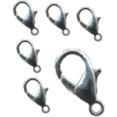 Farnia 12x6 mm hopea papukaijalukko