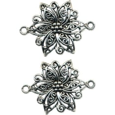 Flower pendants, 28mm, 3st/bag