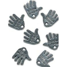 Hand made pendant, 11x12mm, 10st/bag