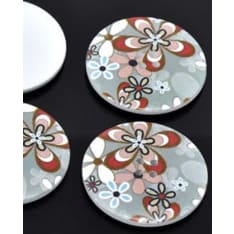 Wooden button retro, 40mm, 4st/ag