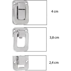 Latch lock 28x27mm, 2st/bag