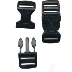 Plastic buckle 29x16mm, 6st/bag