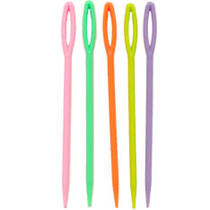 Plastic needle 9cm, 6st/bag