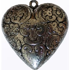 Farnia 50x50 mm antiikkipronssi sydänriipus