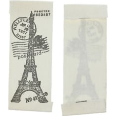 Fabric tag to be sewn, 65x25mm, 10st/bag