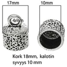 Farnia 6 kpl 17x12mm kalotti