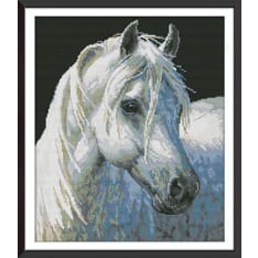 Farnia White horse cross stitch kit