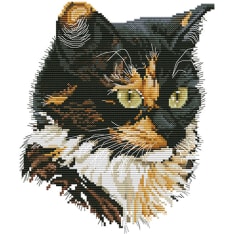 Farnia Cat 35x38cm cross stitch kit