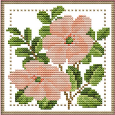 Farnia Flower 21x21cm cross stitch kit