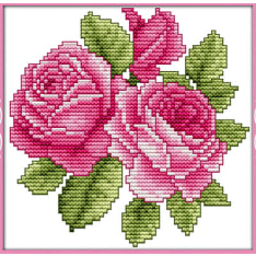 Fern Flower of happiness 17x17cm cross stitch kit