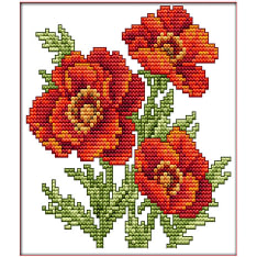 Fern Flower of happiness 17x17cm cross stitch kit