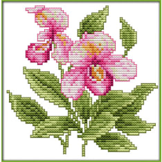 Fern Flower of happiness 17x17cm cross stitch kit