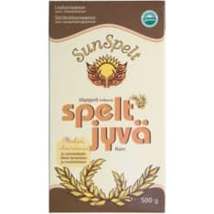 SunSpelt Luomu Spelt 500 g jyvä