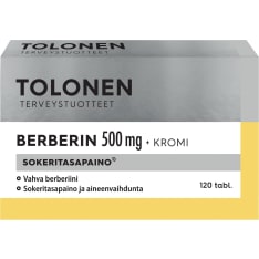 Tolonen Berberin+Kromi 120 tabl. ravintolisä