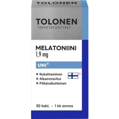 Tolonen Melatoniini 1,9mg 30 tabl. ravintolisä