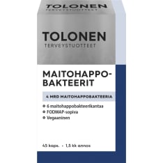 Tolonen Maitohappobakteeri 4 mrd 45 kaps. ravintolisä