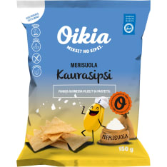 Oikia Merisuola 150 g kaurasipsi