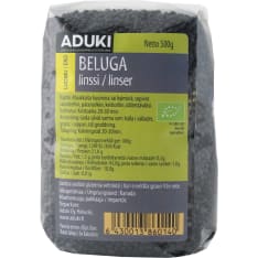 Aduki Organic Beluga lentils 500g
