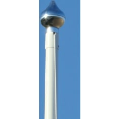 Plastic sleeve 65 mm + flagpole knob 135 mm